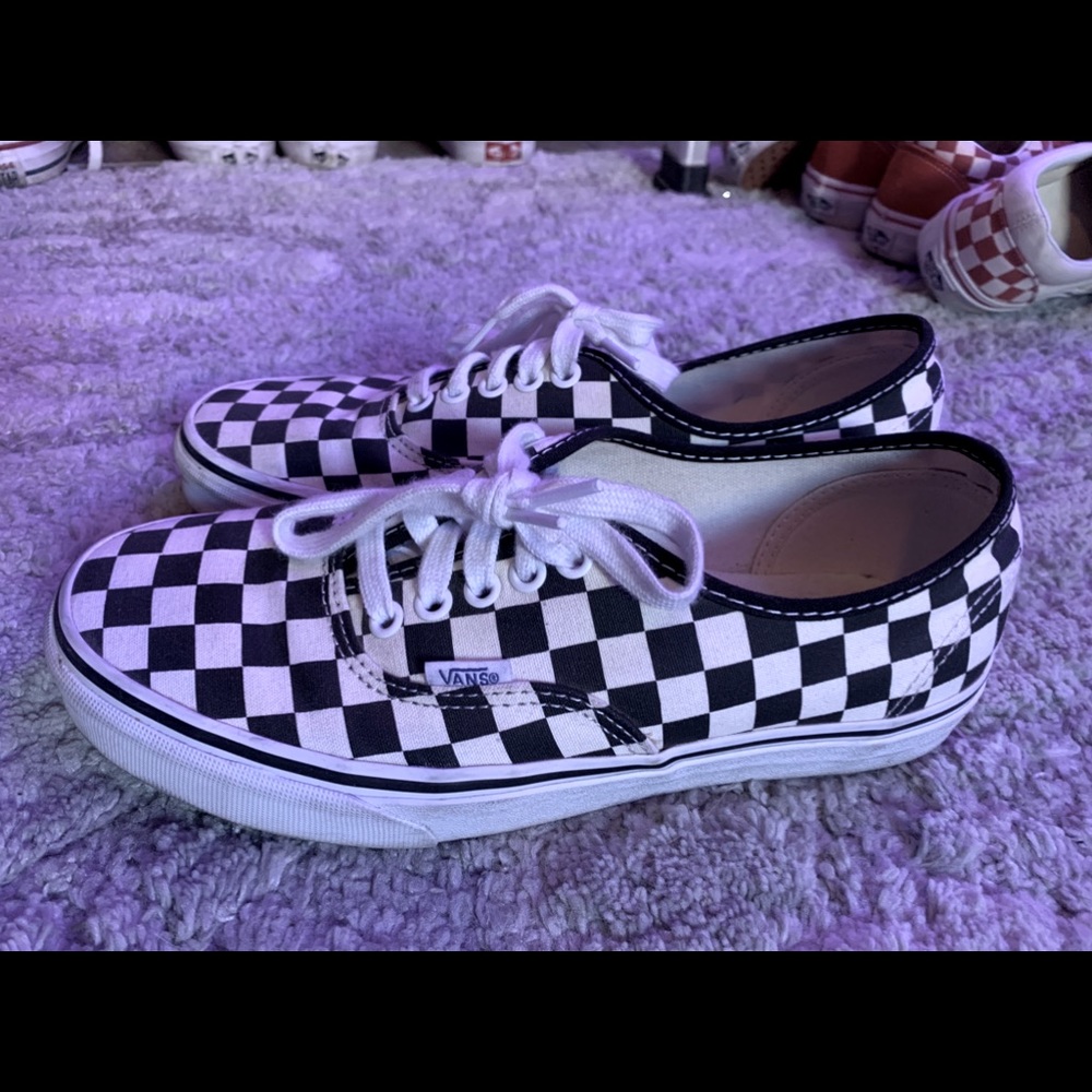 checkered vans